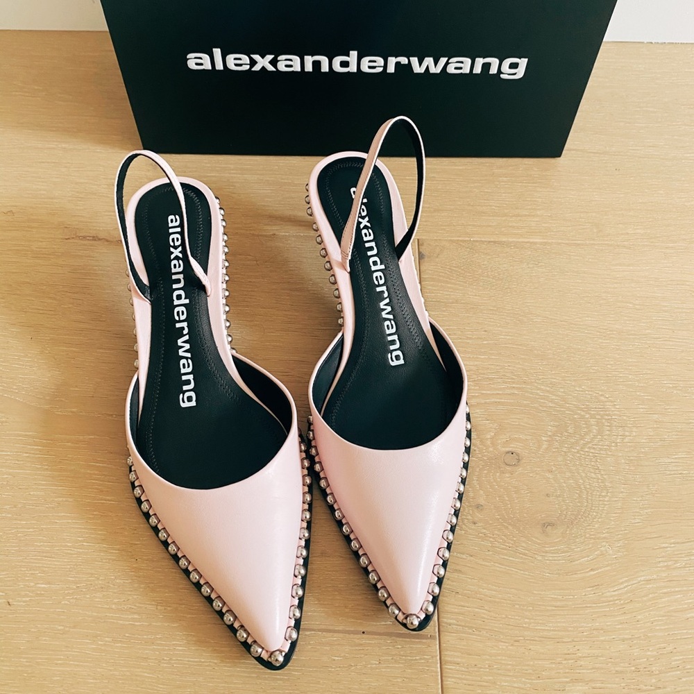 🚫SOLD NIB Alexander Wang Rina Studded Pump 36.5 - Picture 2 of 9